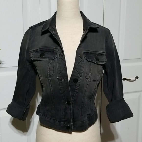 Faded Black Jean Jacket - Picture 2 of 9